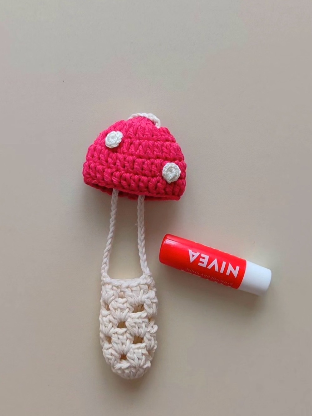 Crochet Lipgloss holder bag charm